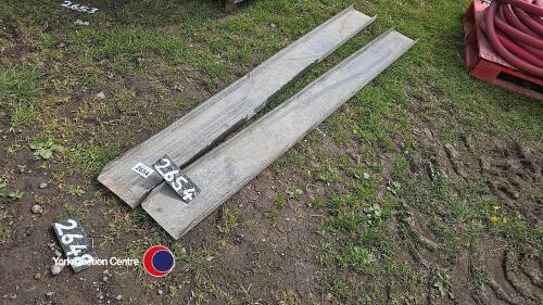 Heavy duty galvanised 8ft trailer ramps, gc