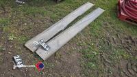 Heavy duty galvanised 8ft trailer ramps, gc