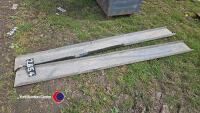 Heavy duty galvanised 8ft trailer ramps, gc - 2