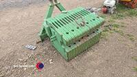 Full set of front wafer weights, back plate, 3pt linkage frame - 3