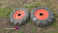 2 x 8-16 Kubota wheels and tyres - 2