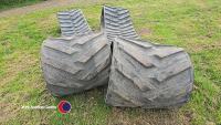 Pair of Claas Challenger tracks 50% - 2