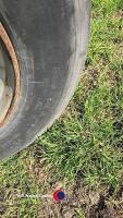 BPW axle on drum brakes c/w super single tyres - 3
