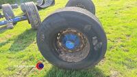 BPW axle on drum brakes c/w super single tyres - 2