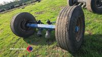 BPW axle on drum brakes c/w super single tyres - 4