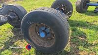 BPW axle on drum brakes c/w super single tyres - 2