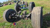 BPW axle on drum brakes c/w super single tyres - 4
