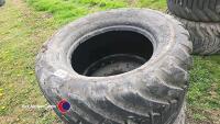 2 x 550/45/22.5 flotation tyres - 2