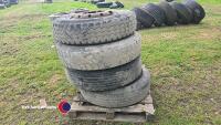 4 x 11/22.5 tyres on 10 stud rims - 4