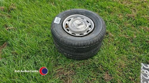Trailer wheels x 2