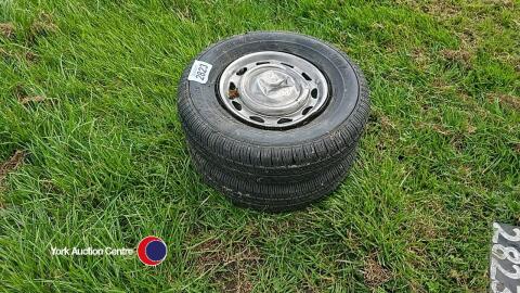 Trailer wheels x 2
