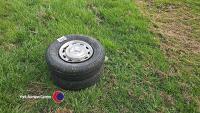 Trailer wheels x 2 - 4