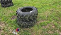 Pair of 255/75-15.3 tyres