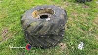 2 x 11.5/80-15.3 tyres on rims - 4