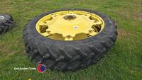 Pair Taurus 270/95 R48 rowcrop wheels and tyres