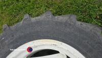 Pair Alliance 300/70R20 New Holland compact tractor wheels and tyres - 4