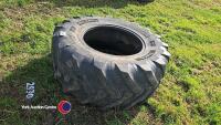 JCB loadall tyre 460/70/24, low tread but good as spare - 4