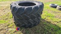 Pair 420-70R28 tyres - 4