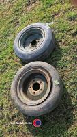 Pair 9.00-16 tyres 80%, good - 2