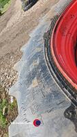 Pair 480-80R46 G/Y tyres on Class rims - 3