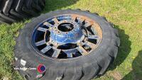 Pair 11.2R36 row crop wheels - 2