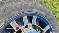 Pair 11.2R36 row crop wheels - 3