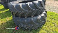 Pair 520-70R38 tyres 70% - 4