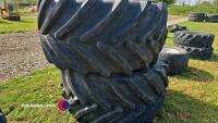 Pair 750-65R26 M/F J/D wheels