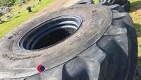 Pair 750-65R26 M/F J/D wheels - 2