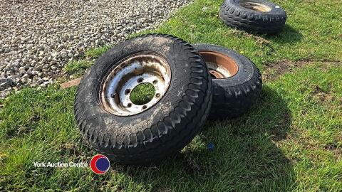 Pair 11.5-80-15.3 wheels 6 stud