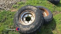 Pair 11.5-80-15.3 wheels 6 stud - 2