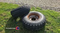 Pair 11.5-80-15.3 wheels 6 stud - 4