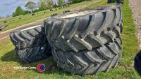650/65 38 540/65 28 8 stud wheels and tyres