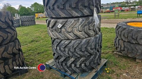 4 x loadall tyres 100-80-24 good tread and casings