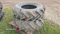 2 x 14.9-24 tractor tyres - 4