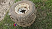 2 x 11.5/80-15.3 tyres on 6 stud rims to fit Ford New Holland 2wd tractor - 2