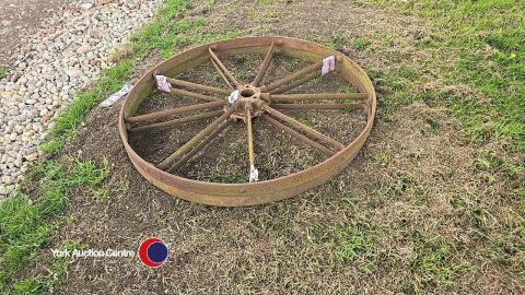 Set of cast iron wheels H 1120mm