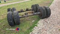 2 8 stud twin wheel axles 215x17.5