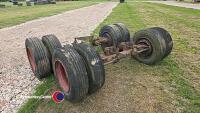 2 8 stud twin wheel axles 215x17.5 - 4