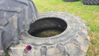 2 Trelleborg TM 900 rear tyres 650/75/38. 70% tread - 2