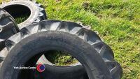 4 x Dunlop 10.50 - 18 loadall tyres - 2
