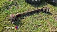Braked trailer axle
