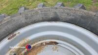 Pair 21.3-24in tanker wheels and tyres - 3