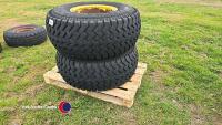 Pair of 15.3-26in trailer wheels and tyres - 5