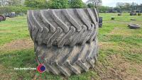 Pair tyres 720-660 - 4