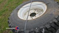 Brand new set of turf tyres to fit compact tractor - 2