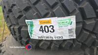 Brand new set of turf tyres to fit compact tractor - 3