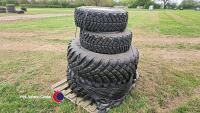 Brand new set of turf tyres to fit compact tractor - 4