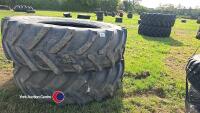 Pair of Firestone 520/85/42 tyres - 3