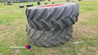 2 x Michelin tyres, 650/65 R42